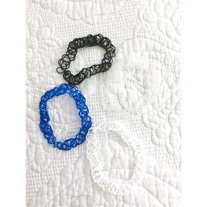 Set of 4 Choker Necklaces